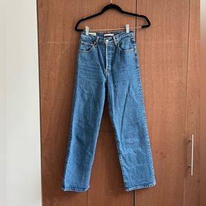Levi’s ribcage straight ankle jeans